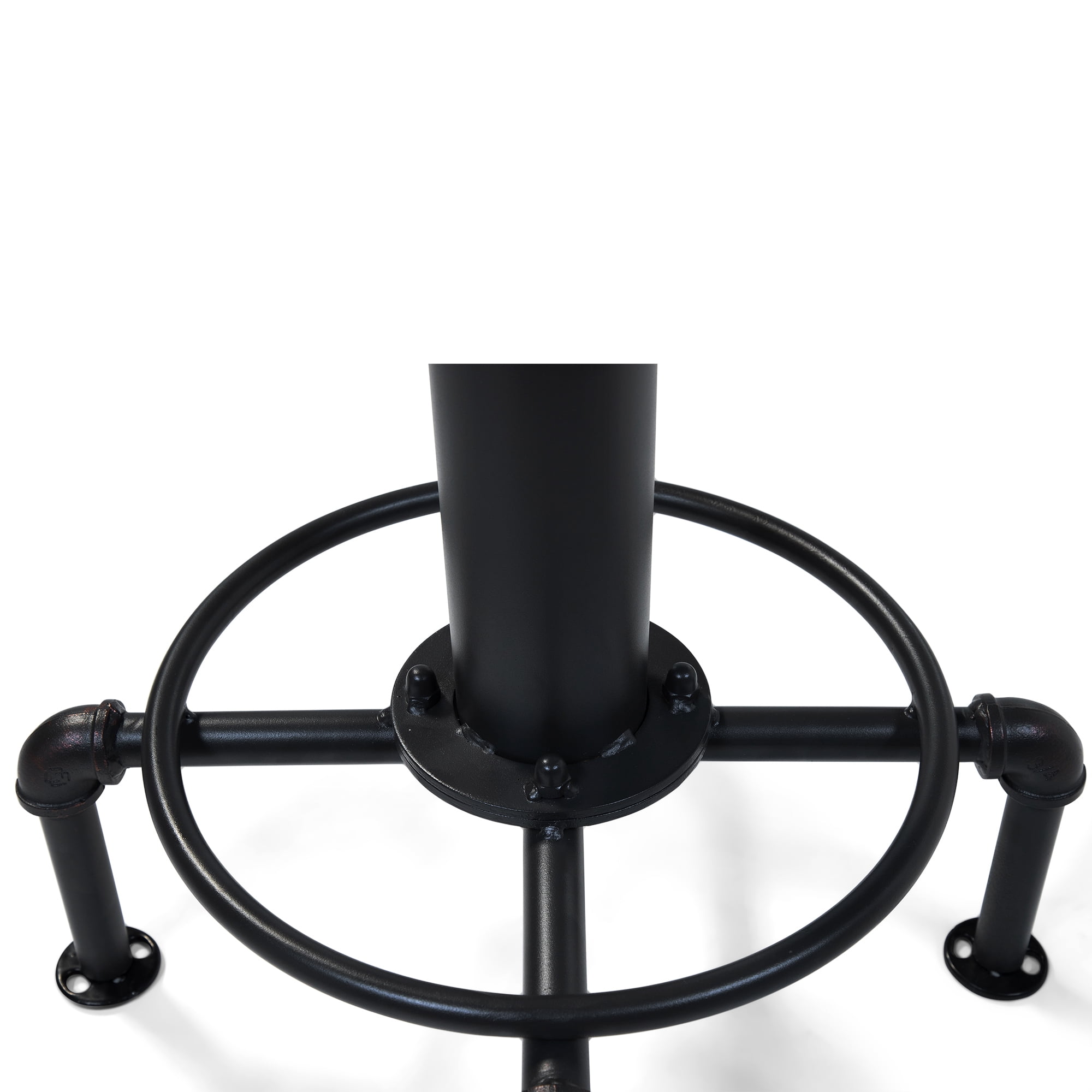 Furniture of America Folley Industrial Counter Stools - Set of 2, Black