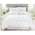 thumbnail image 1 of Safdie & Co. Home Deluxe Collection White 100% Polyester Comforter Set, 1 of 3