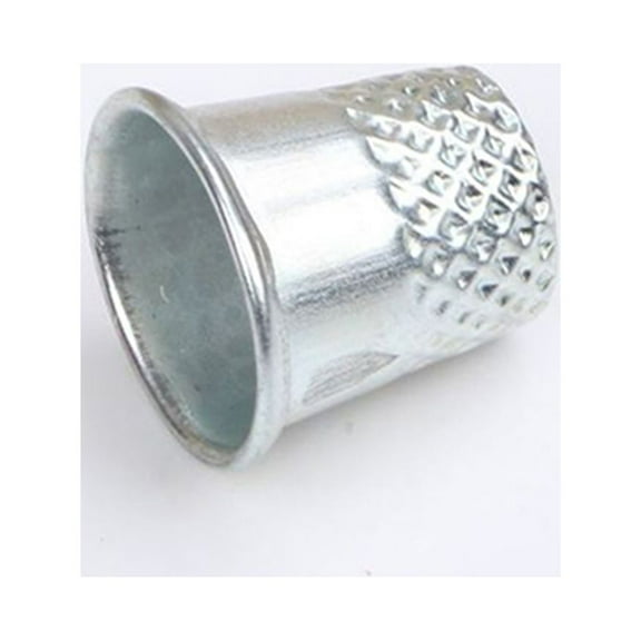 PAMINGONO 50Pcs Thimble Cap for Fingers Sewing Thimbles Metal Finger Protectors Silver Round