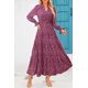 thumbnail image 5 of Vestido Maxi Floral PRETTYGARDEN de Manga Larga con Escote en V Talla Grande, 5 of 5