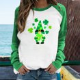 thumbnail image 2 of Qertyioot Chandails en Molleton Imprimés pour Femmes Mode de la Saint-Patrick, 2 of 6