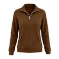 thumbnail image 7 of Otntypg Womens Half Zip Oversized Sweatshirts Lightweight Cozy Hoodless Top 2026 Trendy Long Sleeve Pullover Tops Y2k Fall Outfits with Pockets, 7 of 7
