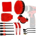 thumbnail image 1 of Kit de limpieza interior y exterior de coche de 16 piezas, juego de cepillos para detalles de coche, lavado de coche, 1 of 5