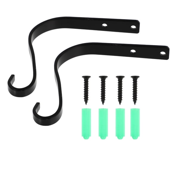 SHISUYAN 2pcs Hanging Plant Bracket Curved Plant Hook Wall Plant Hanger Wind Chime Hanger