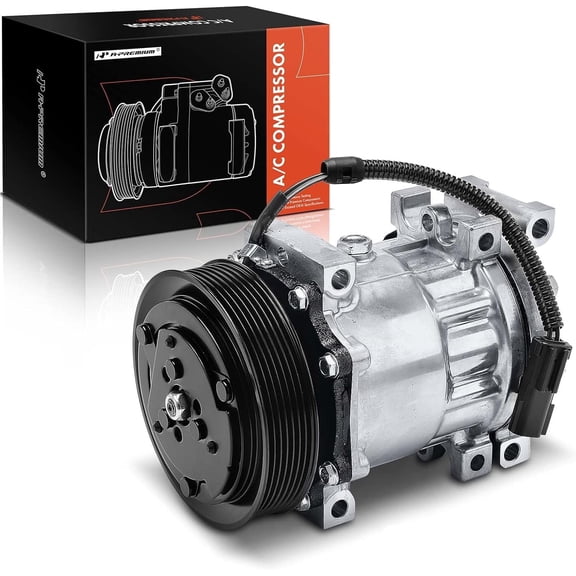 A-Premium AC Compressor with Clutch Compatible with Dodge Dakota Durango Ram 1500 2500 3500 2002-2003