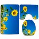 thumbnail image 1 of Juego de alfombras de baño ABPHQTO Girasol Campo Nublado Cielo Azul 3 piezas, 1 of 2