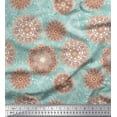 thumbnail image 1 of Soimoi Silk Fabric Floral Mandala Artistic Print Fabric by The Yard 42 Inch Wide, 1 of 1