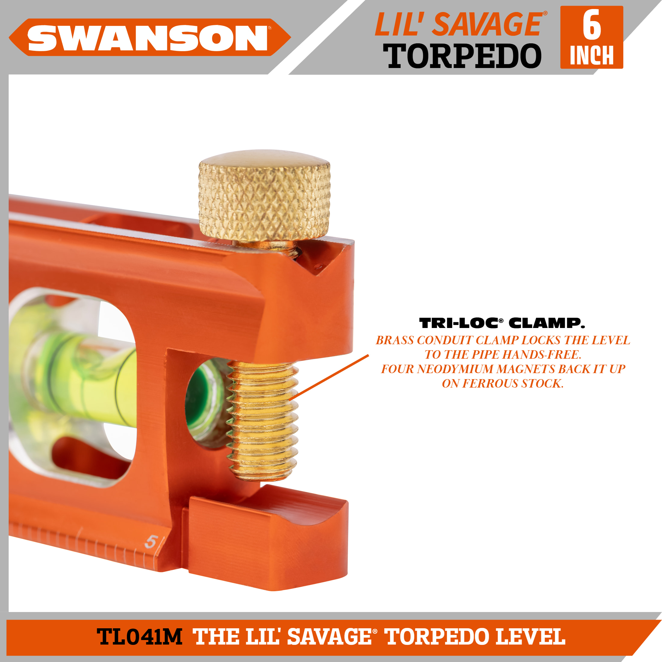 Swanson Savage 6" Torpedo Level with Magnet photo 7