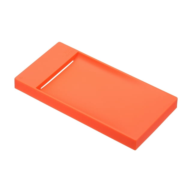 Jabonera con Drenaje, Soporte de Jabón Antideslizante Autodrenante para Barra de Jabón, Diseño Rectangular para Baño Ducha, Naranja