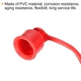 thumbnail image 4 of Unique Bargains 3/4x5/4' ID PVC Flat Face Hydraulic Quick Coupling Dust Cap and Plug Kit, Red 3Set, 4 of 5