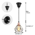 thumbnail image 3 of KAYYELAMP Hanging Light E26 Connection Rose Gold Base Metal Hollow Shade Retro Pendant Lamp Replacement Downlight for Kitchen Island Dining Table Stairs(No Bulb), 3 of 7