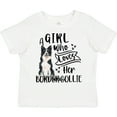 thumbnail image 3 of Inktastic A Girl Who Loves Her Border Collie Boys or Girls Toddler T-Shirt, 3 of 5