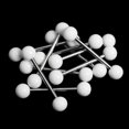 thumbnail image 1 of 6 Solid White Tongue Rings Body Jewelry Barbells 14g 3/4" 18mm, 1 of 1