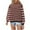 Coffee, variant on Fengyings Womens Sweater Striped Pullover Sweater Crew Neck Long Sleeve Knitted Color Block Casual Loose Lightweight Sweaters for Women