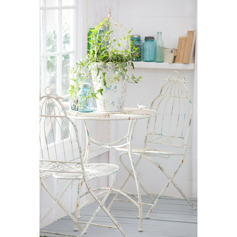 Cape Craftsman Antique Metal Outdoor Folding Chair