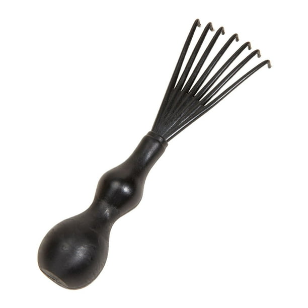 Herramienta de limpieza de cepillos y peines para peluquería, para uso en peluquerías, elimina el pelo enredado, desenreda el cepillo limpiador de cep Negro