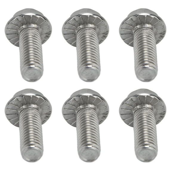 20Pcs M10x1.5 A2 70 Stainless Steel Flanged Hex Head Bolt Kit Standard Sizes High Strength with 10mm Thread Diameter for Fine Installation