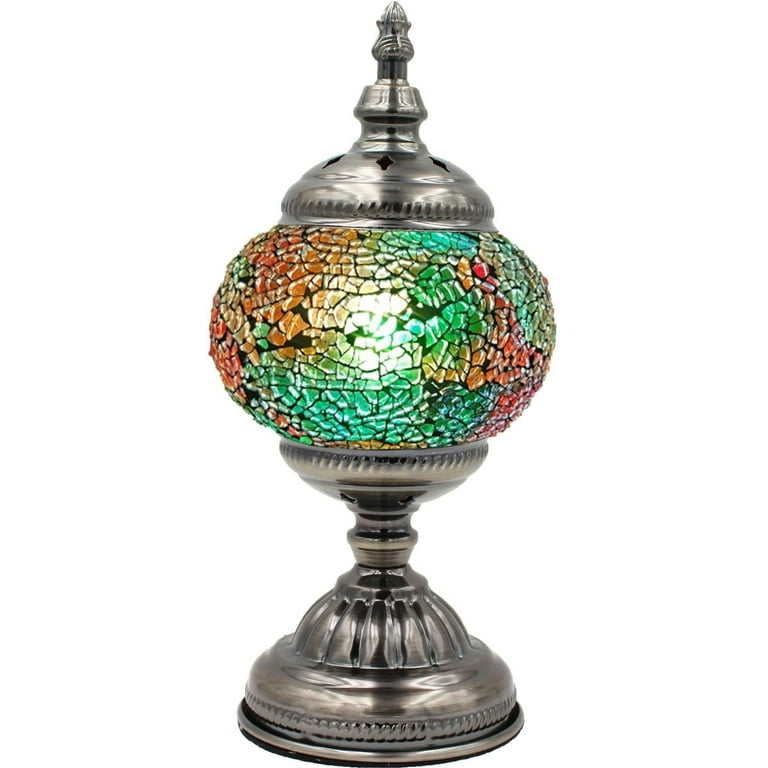 Vintage glass globe lamp deals
