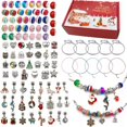 thumbnail image 1 of Pulsera de Navidad YONGSHENG 100 piezas Caja de regalo DIY joyería infantil creativa colorido cristal rojo alce, 1 of 5