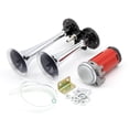 thumbnail image 1 of Bocina de aire de 12 V, doble trompeta, 130 dB, bocina de aire eléctrica, bocina de aire con bomba eléctrica súper fuerte para automóvil, camión, barco, 1 of 9