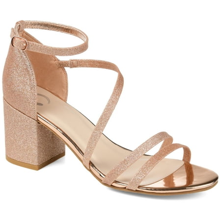 

Journee Collection Womens Bella Wide Width Open Toe Mid Block Heel Pumps