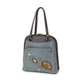 thumbnail image 2 of Mochila CHALA Convertible con hombro en piel sintética índigo, 2 of 9
