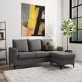 thumbnail image 6 of Hillsdale Furniture Alamay Upholstered Reversable Sectional Chaise Gray Fabric, 6 of 6