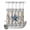 Blue, variant on No Hook Shower Curtain, Texas Star Navy Blue Shower Curtains for Bathroom with See Through Top Window, Farmhouse Vintage Art Wooden Waterproof & Washable Bath Curtain 60"x72"