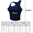 thumbnail image 2 of XINQIHANG 4 Pieces Women's Crop Tops Cotton Basic Tank Tops Racerback Sleeveless Sports Workout Crop Tank Tops, 2 of 7
