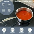 thumbnail image 3 of Lexi Home 2.7-Quart Diamond Tri-Ply Non Stick Sauce Pan Stainless Steel Cookware, 3 of 9
