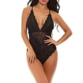 thumbnail image 2 of Mono sexy, mono de cosplay suave, mono de tela con pantalla de encaje para mujeres adultas, negro, XXL sidaley XX000036-54, 2 of 7