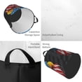 thumbnail image 2 of Balery Eagle Head With American Flag Cesta de ropa redonda con asas, impermeable, independiente, para ropa, juguetes, dormitorio y familia-Small, 2 of 6