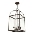 thumbnail image 3 of 4042-01 Livex Lighting Milford - 4 Light Chain Lantern in Farmhouse Style - 12.75 Inches wide by 25 Inches high-Antique Brass Finish    -Traditional, 3 of 7
