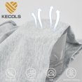thumbnail image 4 of Kecols Loose Fit Thick Work T-Shirts for Men Short Sleeve Pocket Henley Workwear Shirts (Tall & Regular)(Light Gray,L), 4 of 5