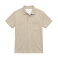 thumbnail image 2 of Odeerbi Camisas de Golf de Niños Botón de Solapa de Color Sólido Camisas de Tenis de Manga Corta Uniforme Escolar Con Bolsillo, 2 of 8