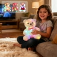 thumbnail image 7 of Steadline Glow in The Dark Plush Bear Pillow,Soft LED Night Light Stuffed Animal,Color Changing Comfort Toy for Kids and Adults,Bedroom Decor for Sleep Aid,Birthday and Christmas Gift, 7 of 7