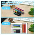 thumbnail image 5 of Hvxrjkn 12Pcs PVC Pencil Pouch with Zipper Clear Multipurpose Cash Pouch for Credit Card Key Jewellery Secure Storage Organizer, 5 of 10