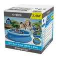 thumbnail image 3 of Viecam New 8' x 25" (8 feet) Inflatable Round Outdoor Backyard Kids Swimming Pool - Blue, 3 of 7