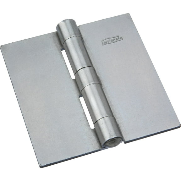 National Hardware - 560 3-1/2" SQR Weldable Surface Door Hinge NRP 1/pk - Plain Steel