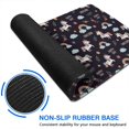 thumbnail image 6 of Long Mouse Pads for Desk,Black Cartoon Unicorn Rainbow Desk Mats on Top Of Desks, Desk Mouse Pad Extra Large with 3mm Non-Slip Base and Stitched Edge for Gaming,Office,Work,Home 31.5"x11.8", 6 of 6