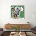 thumbnail image 4 of Cuadros Decorativos Resina de diamante redondo de la serie Animal Koala pequeño Tmvgtek embutido en tela, 4 of 9