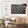 thumbnail image 5 of Elephant Stock Golden Steps Wall Art - Horizontal Canvas Wall Art - Living Room Wall Decor - Abstract Canvas - Gray And Black Decor - 30" x 20", 5 of 8