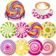 thumbnail image 1 of Posavasos para Manualidades Con Pintura Diamantes 8 Unidades Acrílico Galleta Soporte, 1 of 8