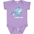 thumbnail image 3 of Inktastic My Big Sister Loves Me with Cute Sharks Boys or Girls Baby Bodysuit, 3 of 5