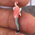 thumbnail image 3 of kusrkot RACE MEDAL 1/64 Scale Figure Tourist Doll Street Scene Train Diorama Pink, 3 of 6