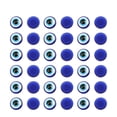 thumbnail image 1 of 100 piezas de resina práctica Oblate Blue Evil Eye Beads cuentas traseras planas para hacer joyas DIY Scrapbooking (12 x 12 mm), 1 of 5