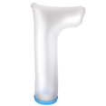 thumbnail image 1 of Bath Protection Blue Long-sleeved Adult Bathing Suit With Ring PP Protective Sleeve SL H2103 65cmLong Legs, 1 of 7