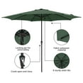 11' Patio Umbrella, Outdoor Table Market Large Umbrella with 8 Steel