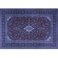 thumbnail image 1 of Ahgly Company Machine Washable Indoor Rectangle Medallion Blue Traditional Area Rugs, 2' x 4', 1 of 4