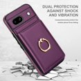 thumbnail image 3 of MYKOMI for Google Pixel 8A Wallet Case, Leather Case with Credit Card Holder and 360° Rotation Ring Stand, RFID Block Flip Leather Shockproof Cover, 3 of 8
